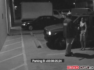 Security Guard Busted Forcing Stripper To Suck Him Off In Parking Lot!